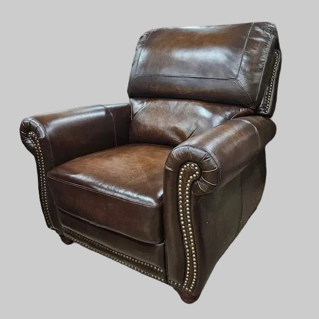 (New) Carter Top Grain Italian Leather Club Chair