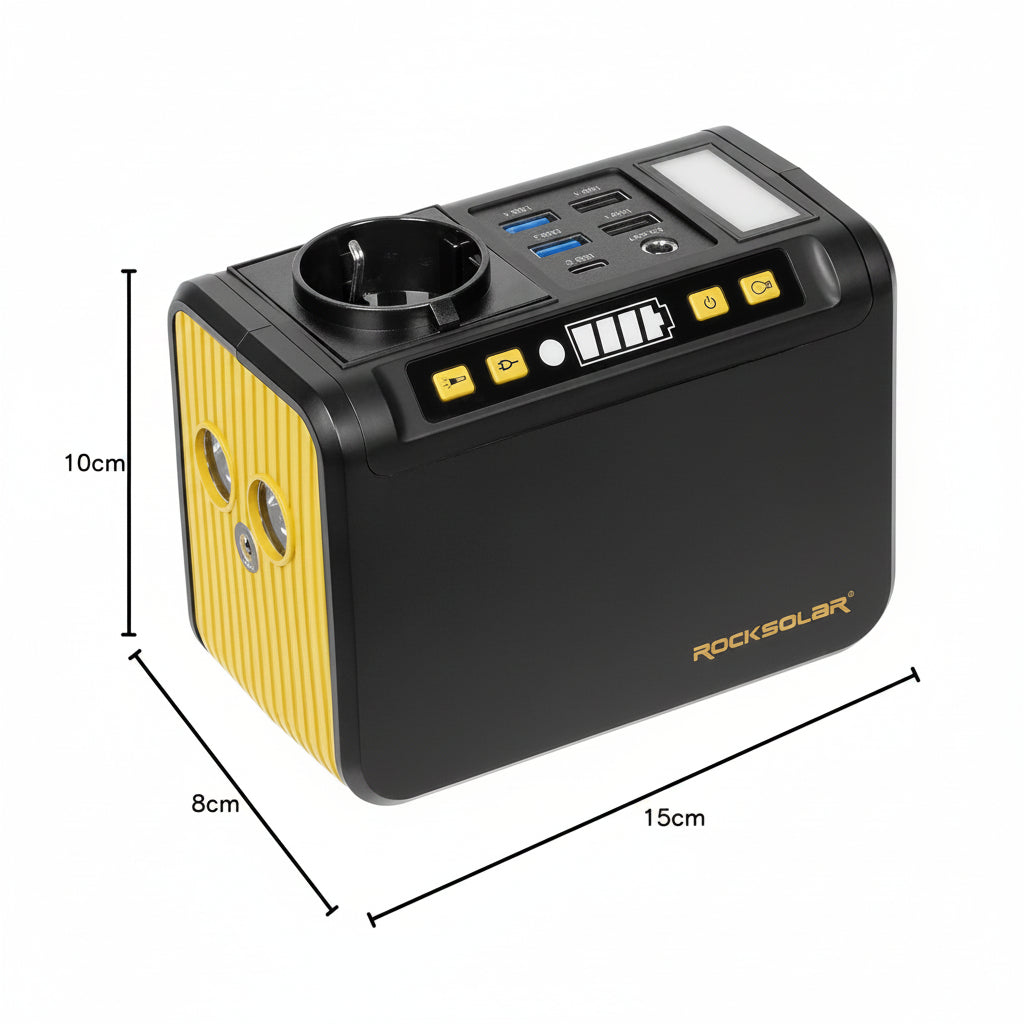 Rocksolar 120W Ultra-Lightweight portable power station