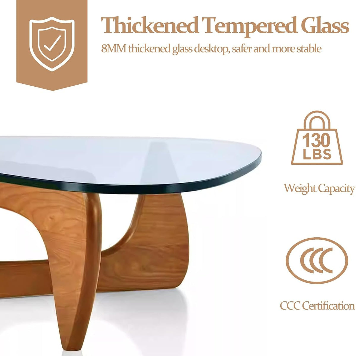 Triangle Glass Coffee Table