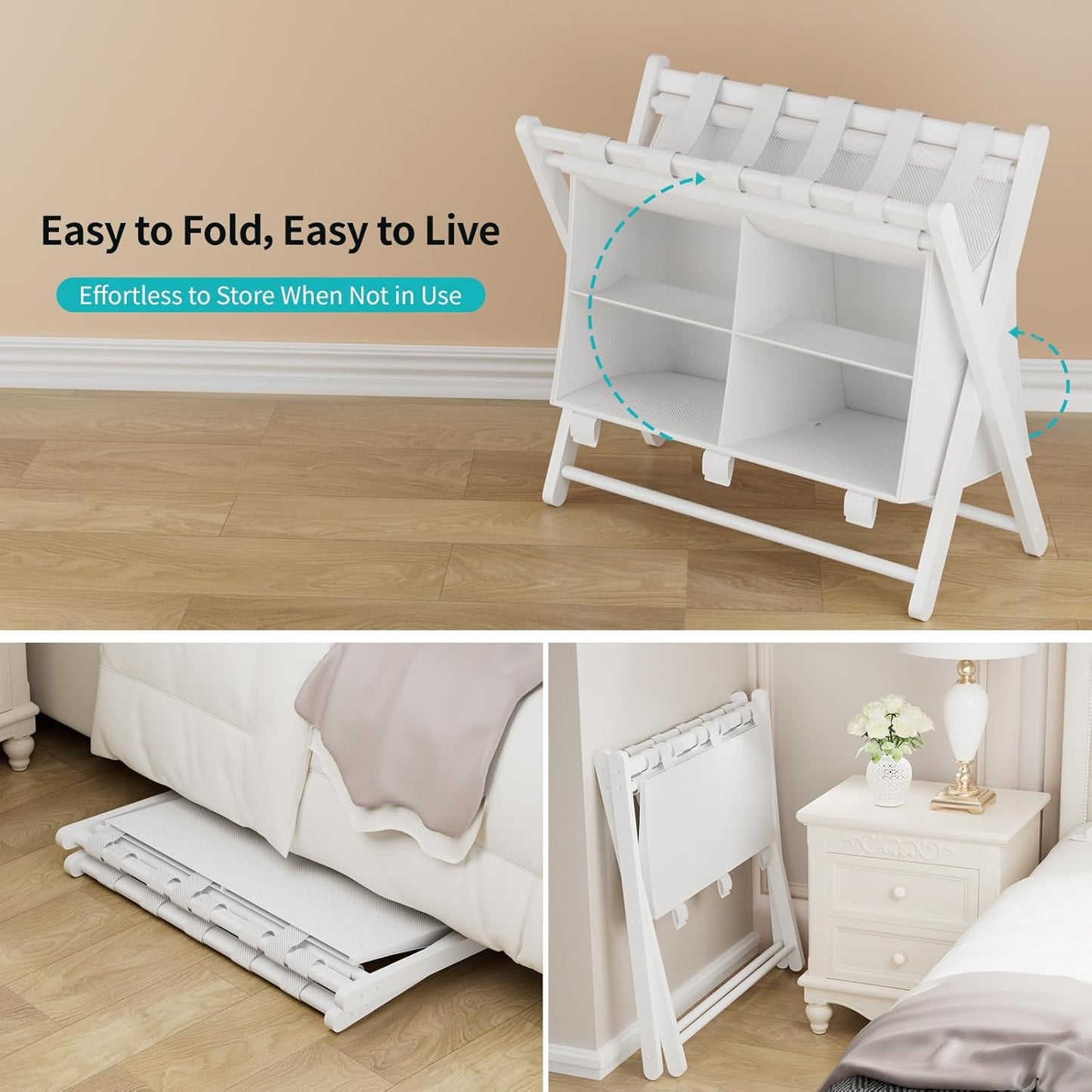 Folding Luggage Rack 2-Pack