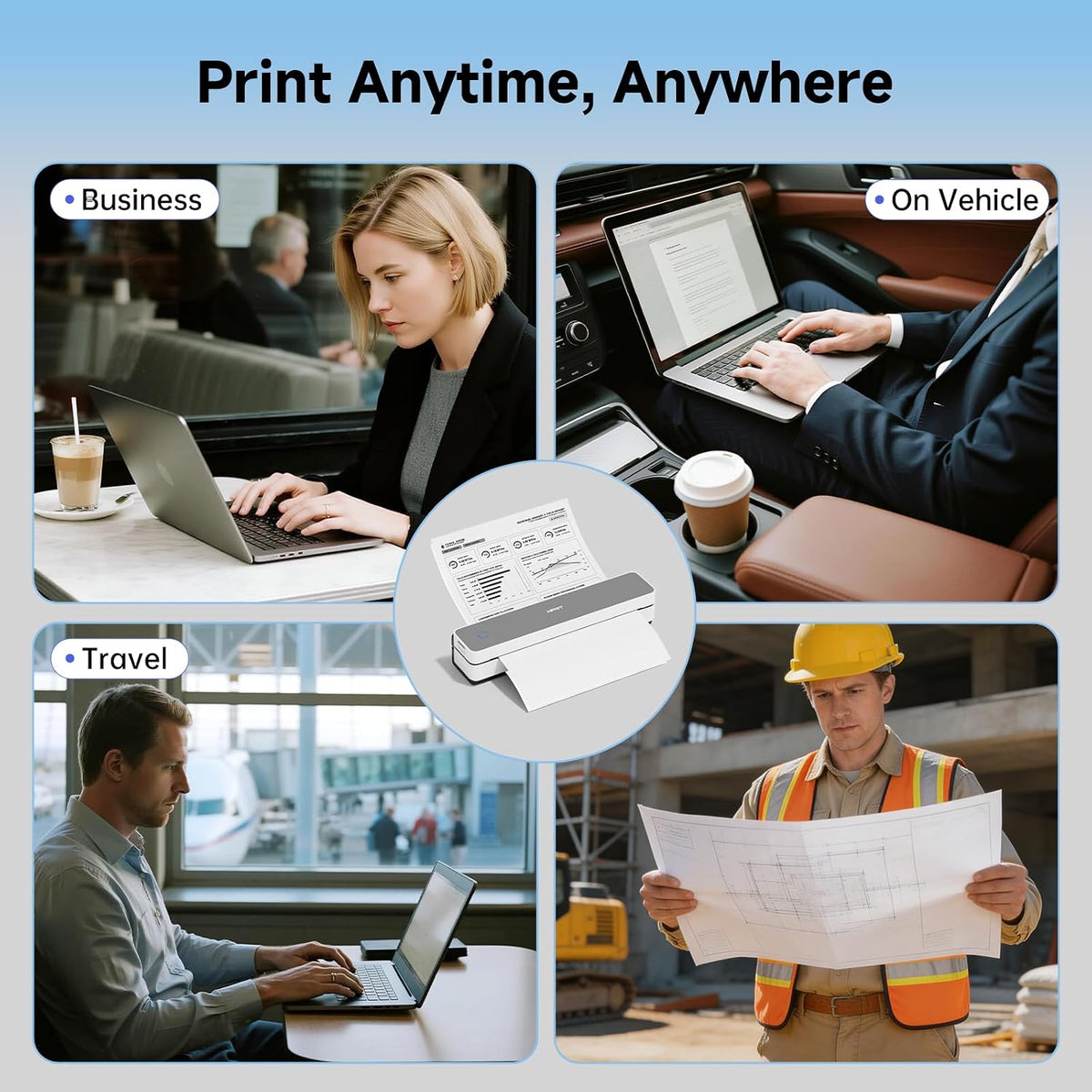 (New) HPRT MT610 Portable Wireless Thermal Printer