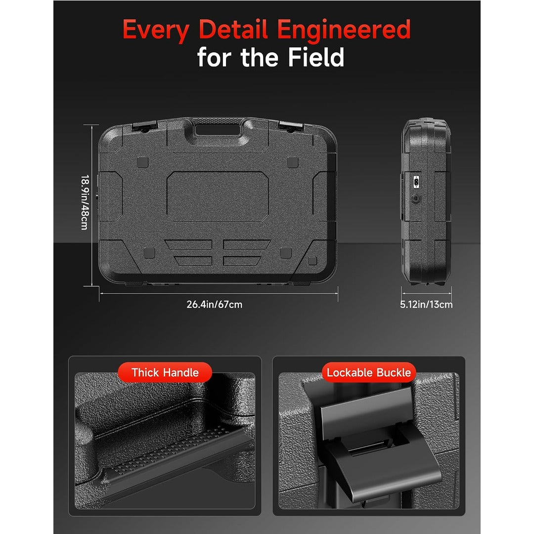 Starlink Gen 3 Hard Case, Built-In AC & RJ45 Ports, Protective Storage