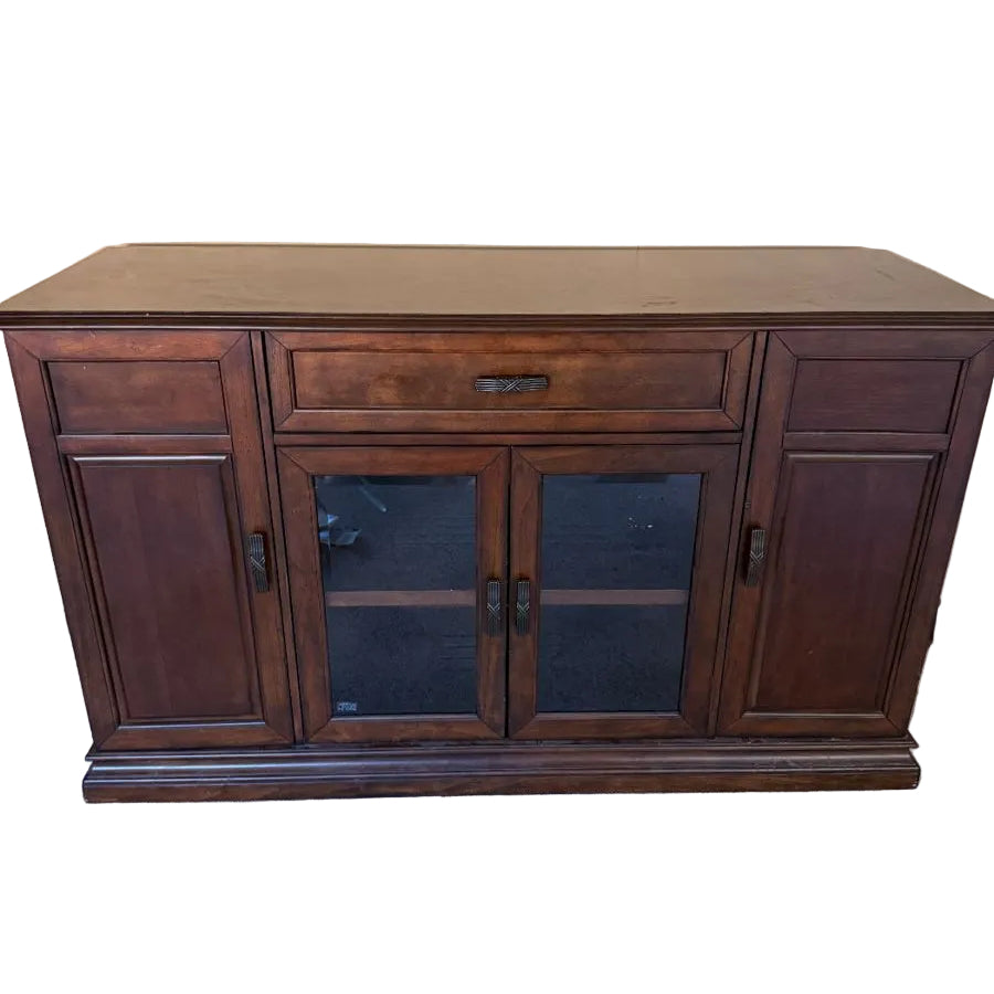 Dark Wood Entertainment Console