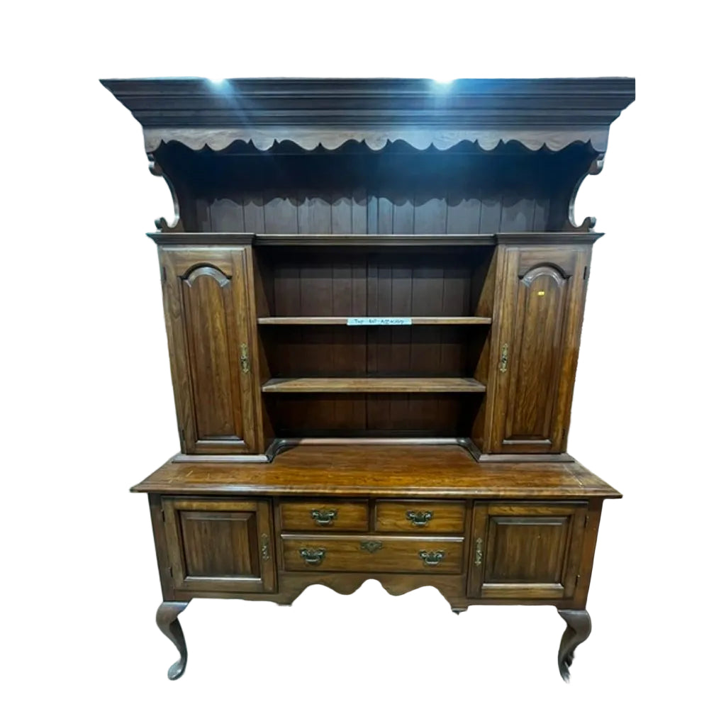 Brown Wooden Georgian-style Hutch