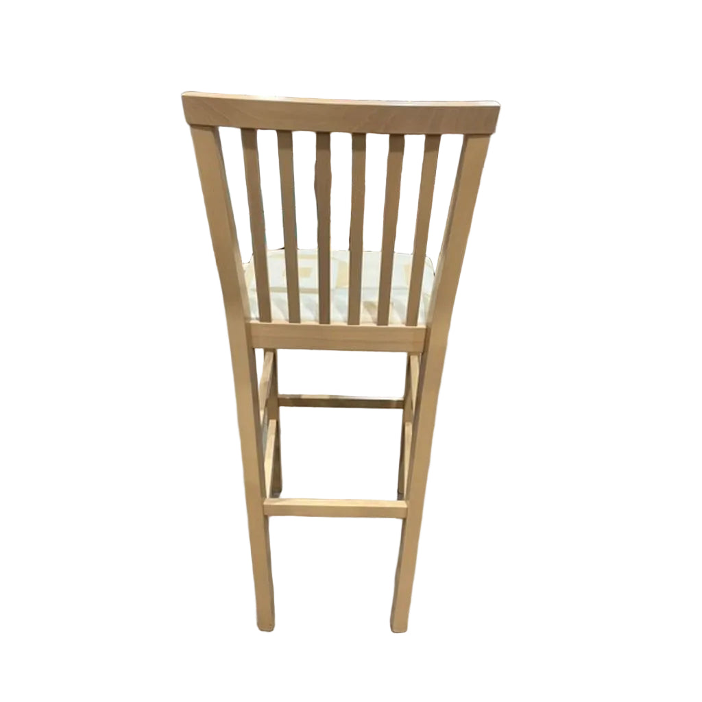 Solid Wood Barstool with Cushion