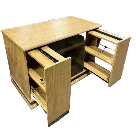Cabinet (solid wood) with storage and side sliders