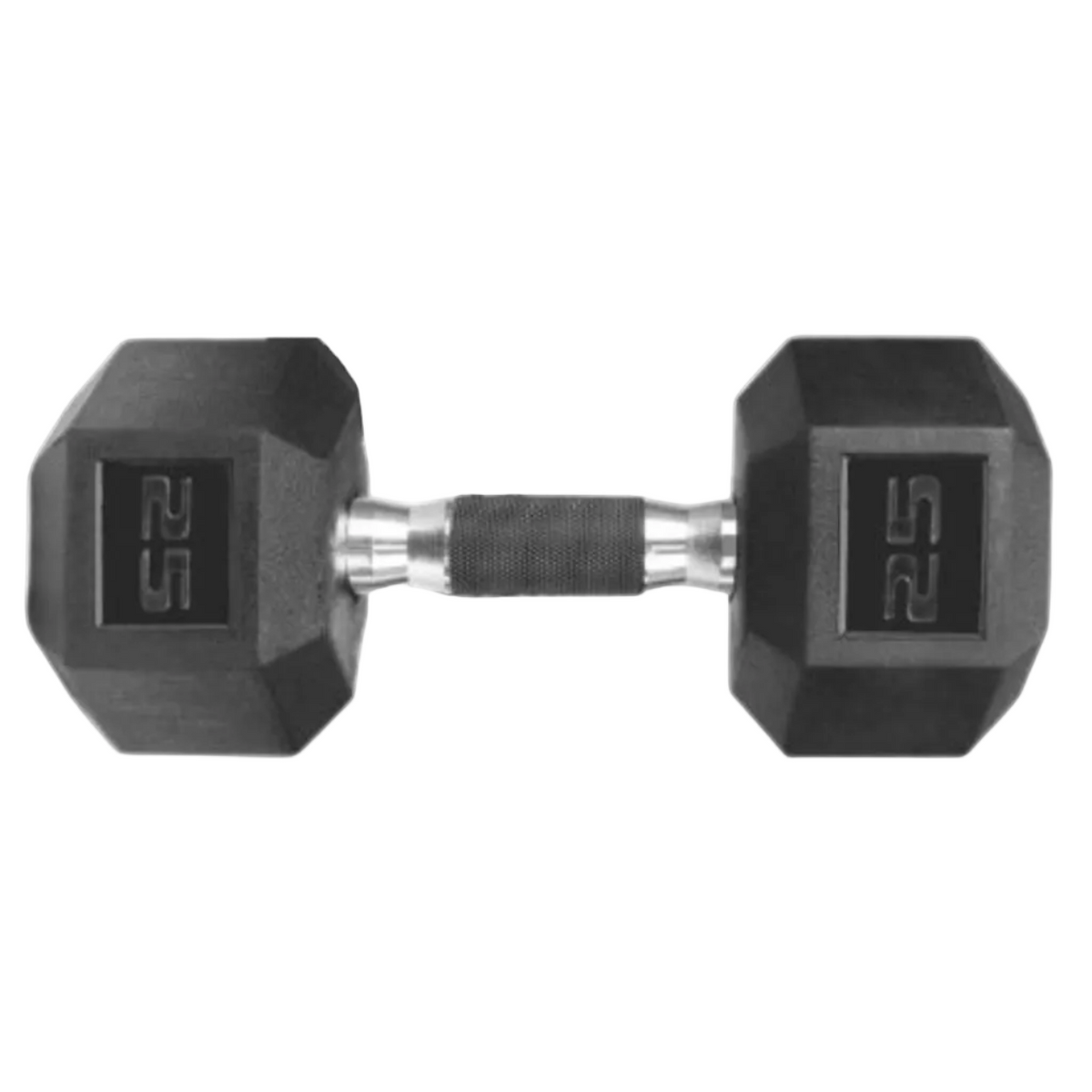 25lbs. Rubber Encased Hex Dumbbell