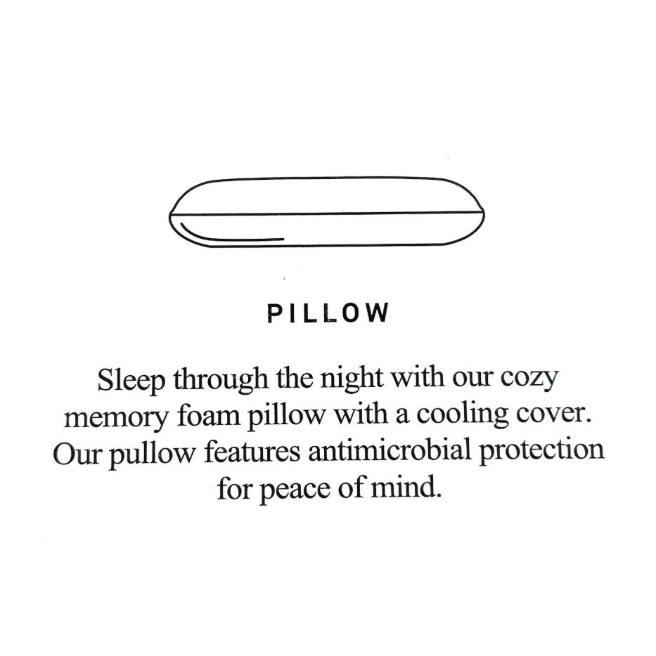 Resident Memory Foam Pillow King One Pillow New White