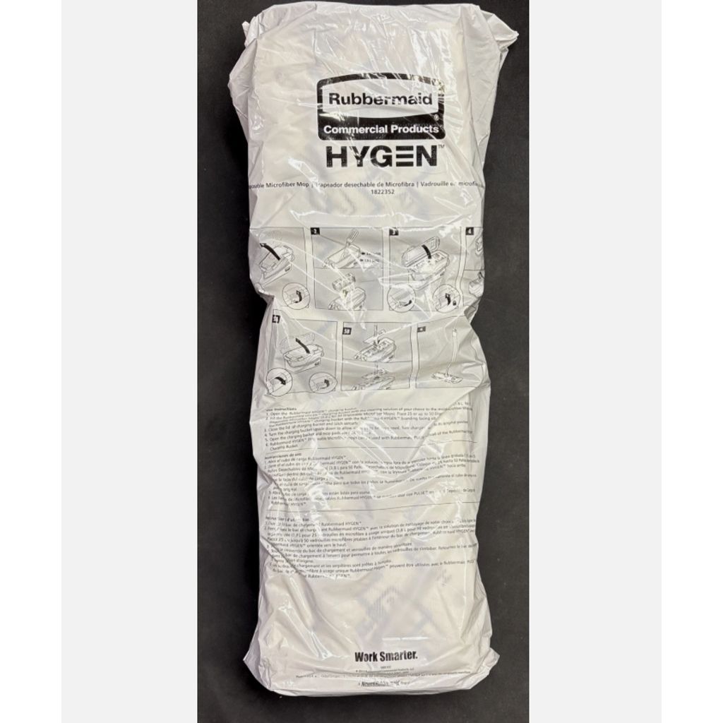 Rubbermaid HYGEN 18" Disposable Microfiber Mop Pads