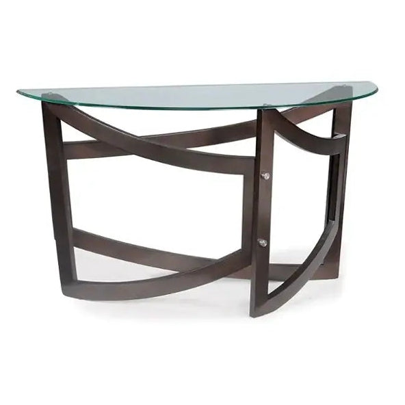 t Magnussen Home Furniture Lysa Demilune Sofa Table