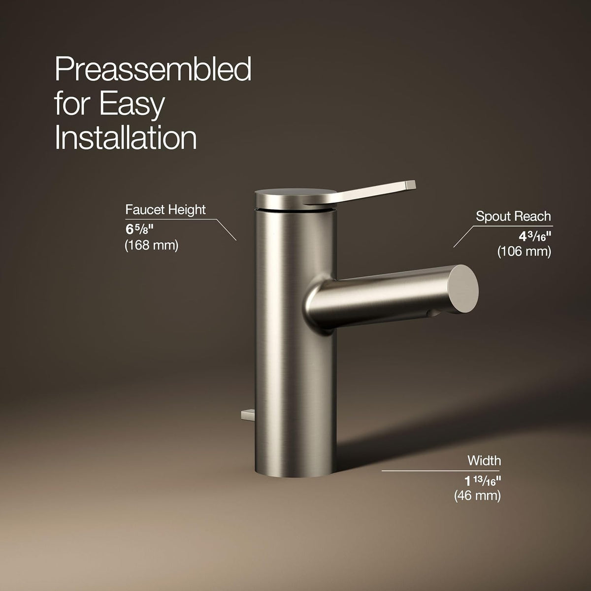 Kohler Elate® Single-Handle Bathroom Sink Faucet