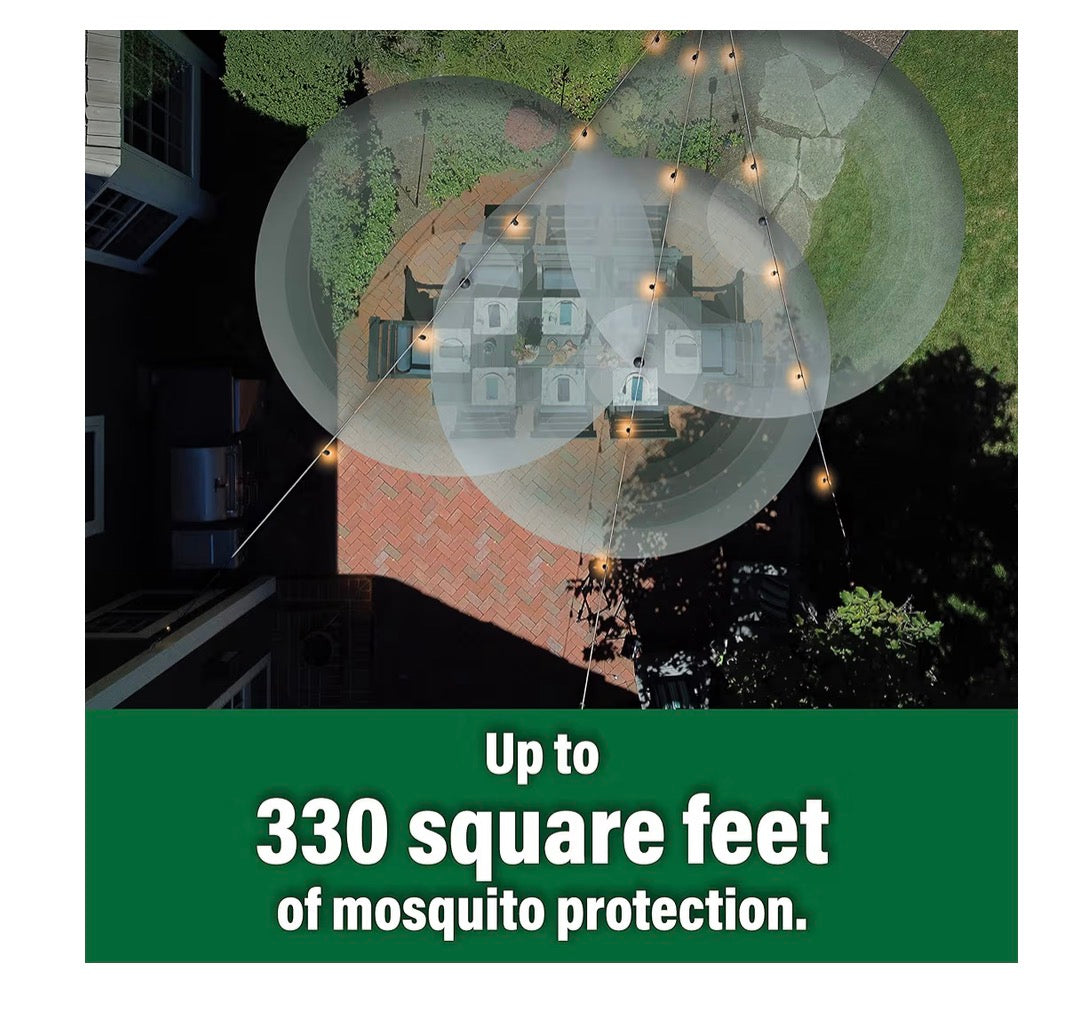 Tiki Bite Fighter Outdoor LED Weatherproof Proven Mosquito Repellent String Lights (36 feet)