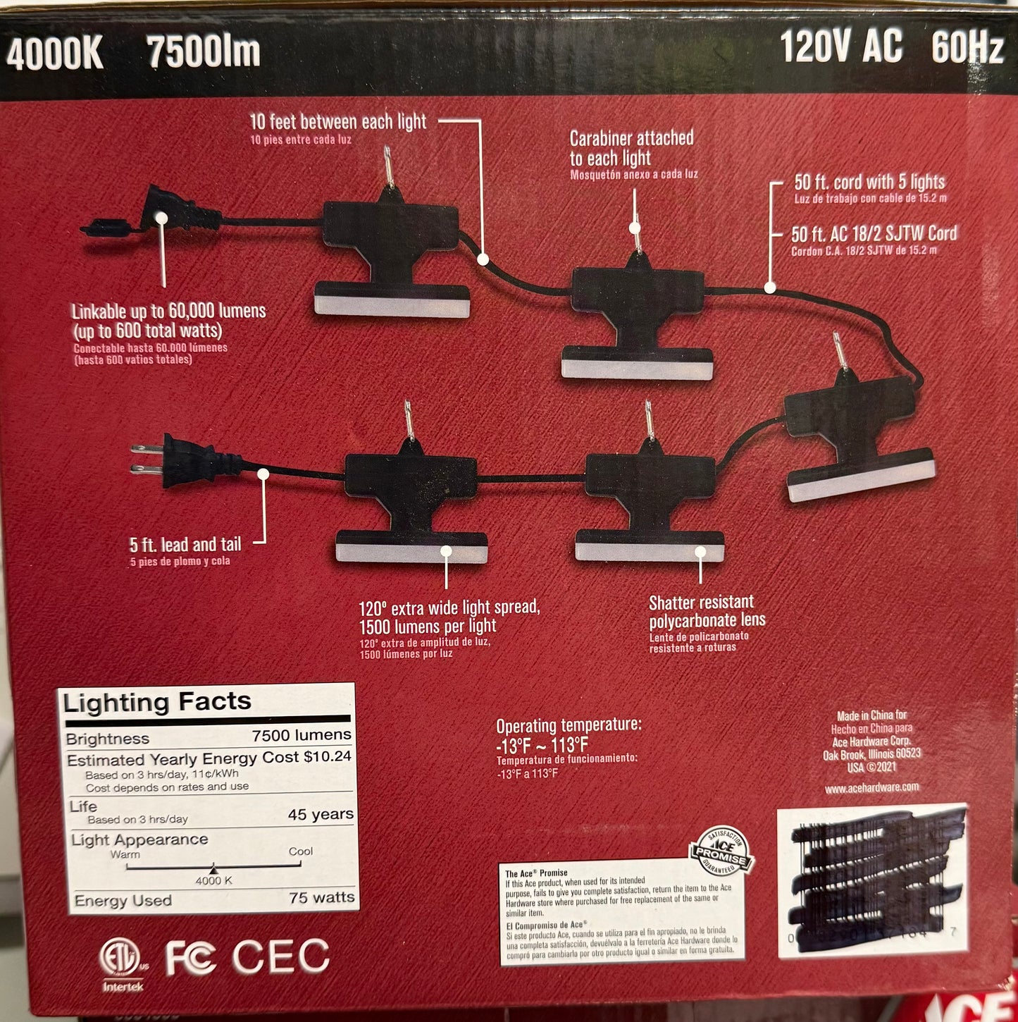 LED 50 ft. String Light