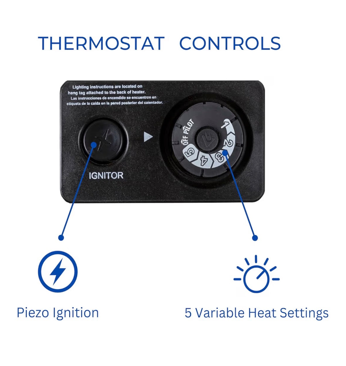 ProCom Heating Liquid Propane Ventless Infrared Plaque Heater with Base Feet