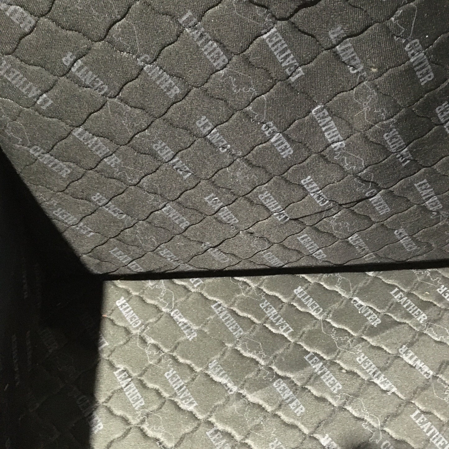 Leather Center Chair with Ottoman