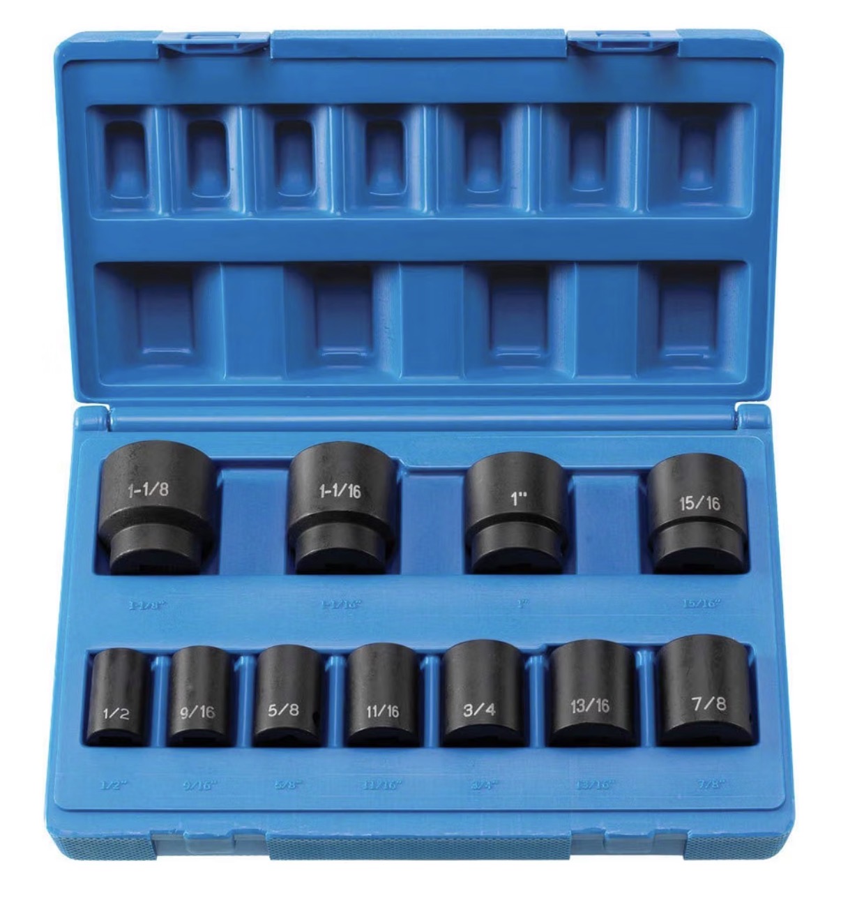 Grey Pneumatic 1/2 Inch Drive 11-Piece 8-Point Standard Socket Set