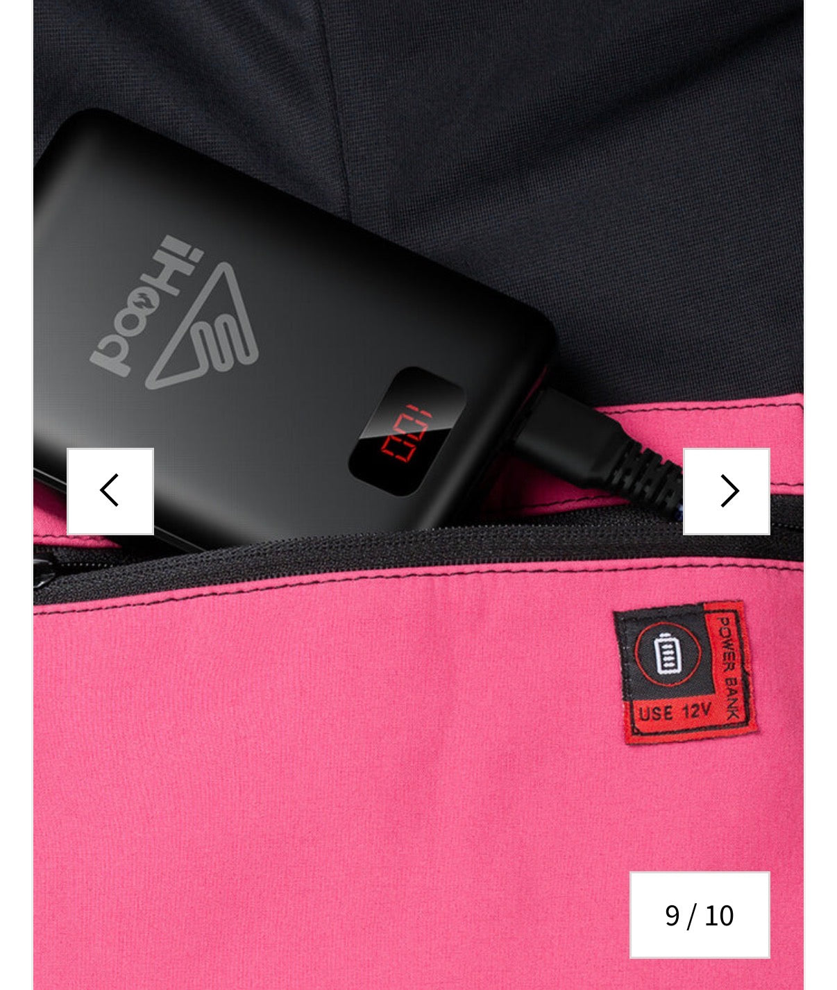 Women's Heated Jacket (Large, color:Pink)