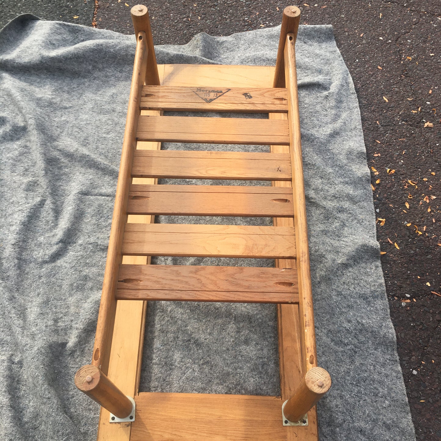 Mersman MCM Coffee Table with Smoked Glass Top