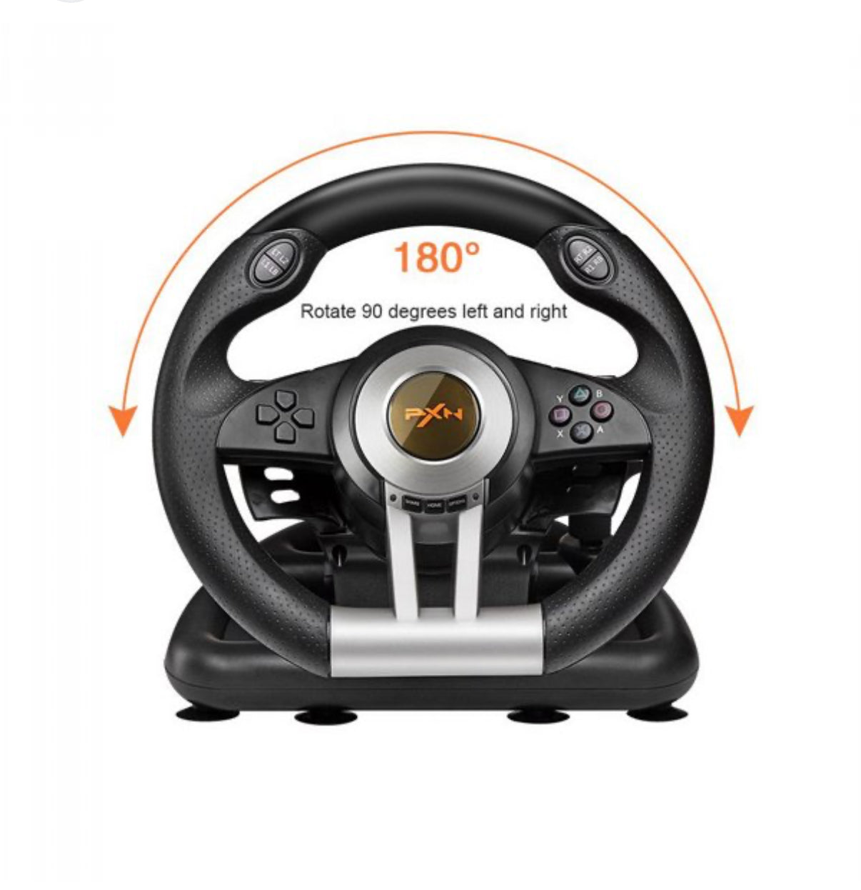 PC Racing Wheel - PXN V3 Pro - 180 degree universal USB car sim game steering wheel with pedals for Xbox One, Xbox series S/X, mPS3, PS4, Switch