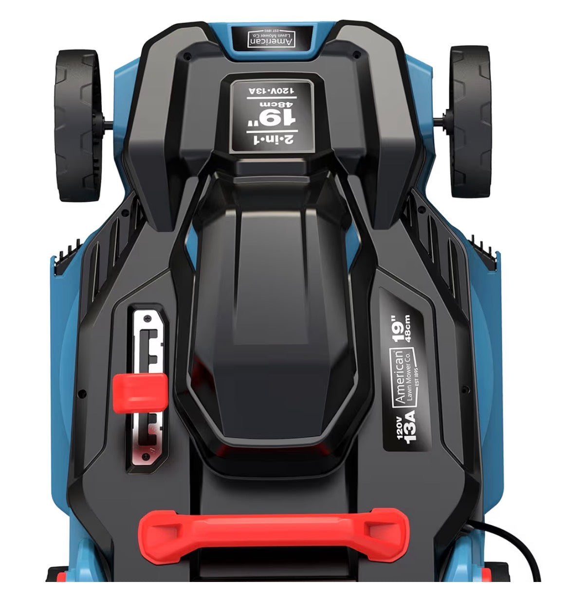 American Lawn Mower Company 19-inch 13-Amp Corded Electric Push Lawn Mower with Grass Bag