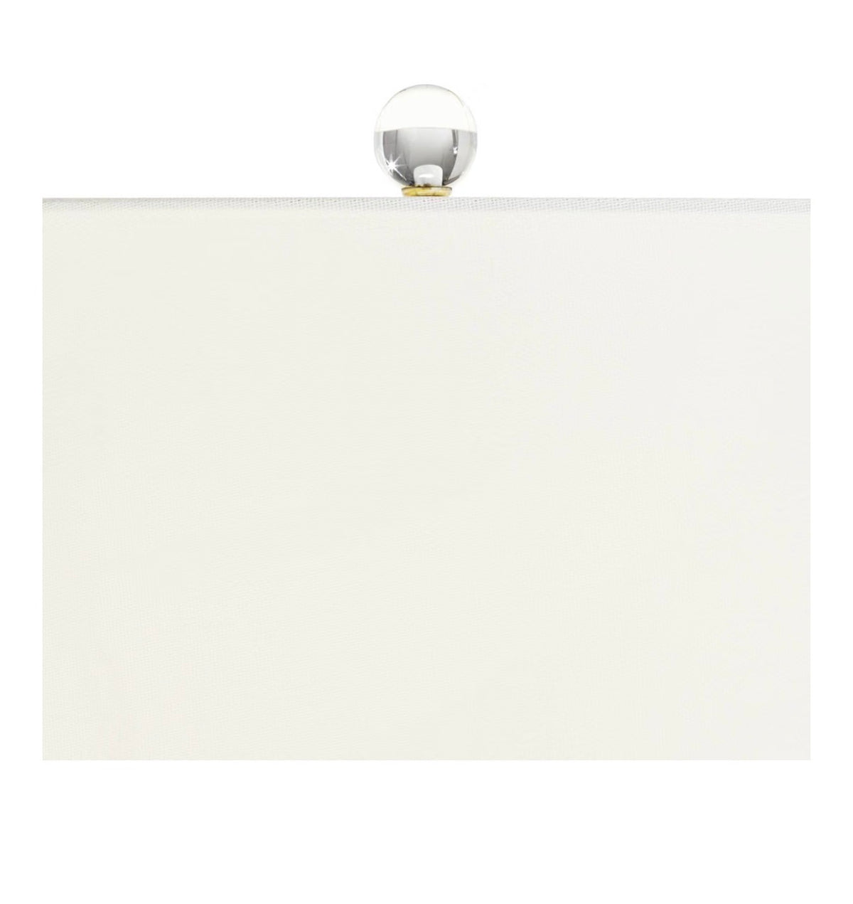 Rivera 27 3/4-Inch-Tall Table Lamp Gold Vintage Glass Rod Night Light LED Modern Traditional Nightlight Clear Bedroom, Living Room, Nightstand, Bedside, Office, Kids White Tapered Drum Shade (New in Box)