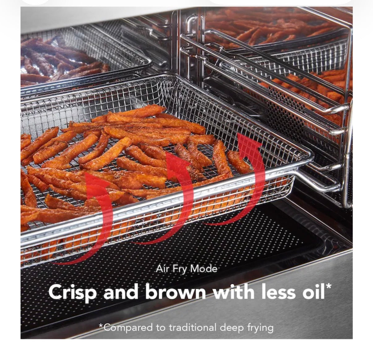 KitchenAid 1.1 cu ft 950 watt 29.87 in Air Fry Built In Microwave