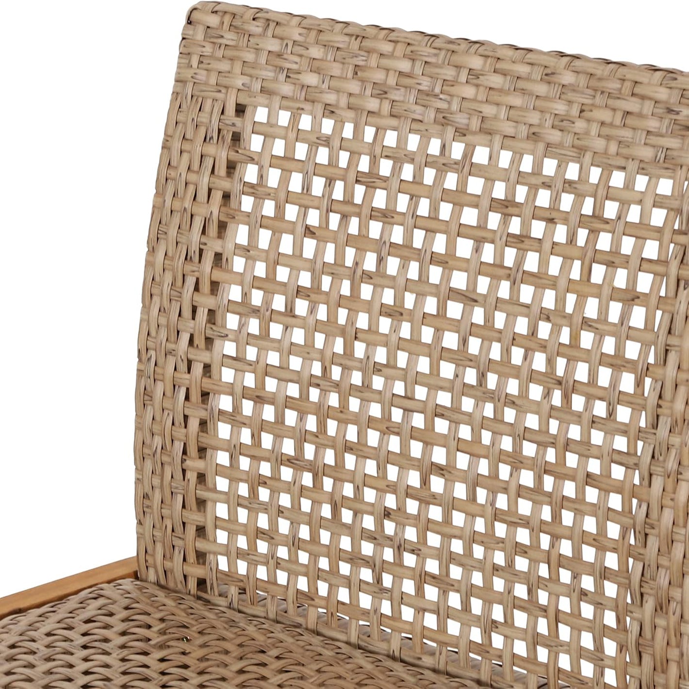 Barstool - Wicker and Acacia Wood