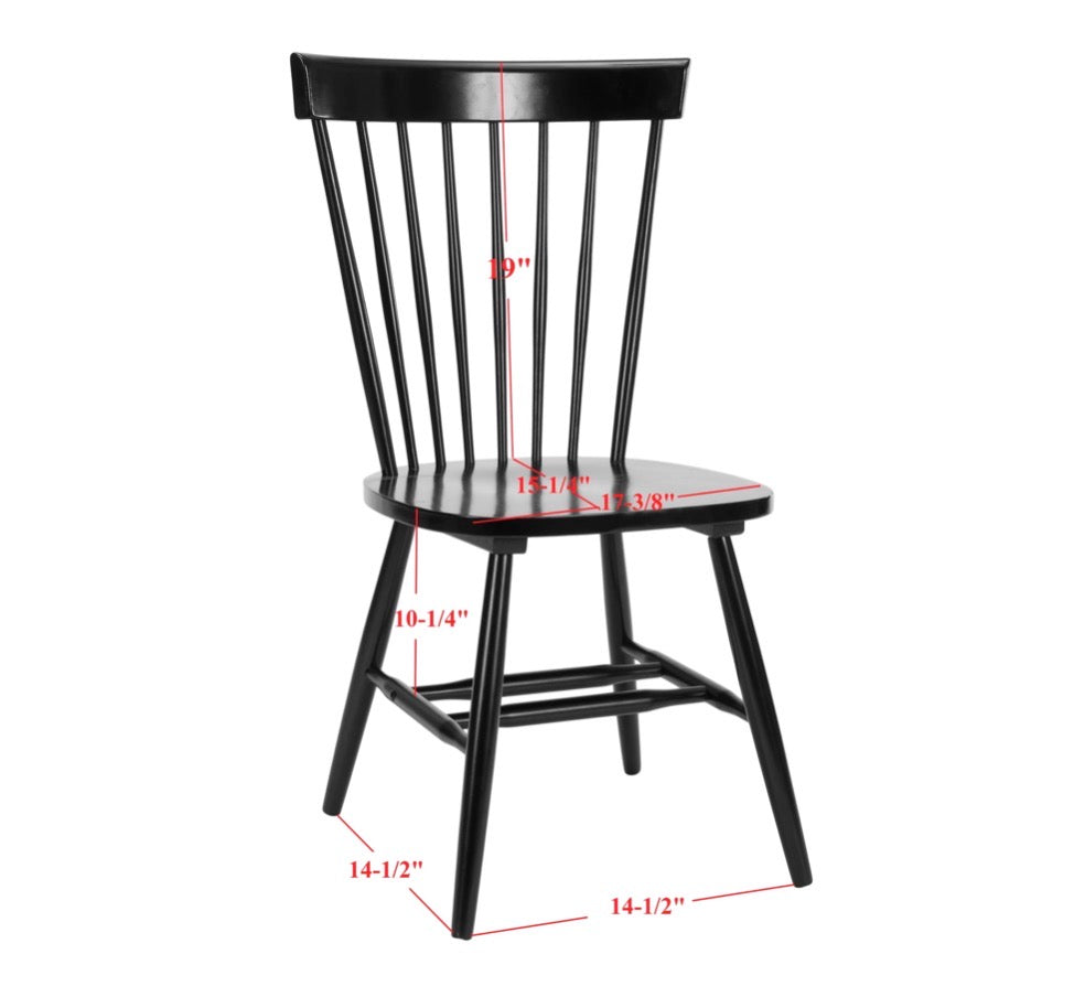 Safavieh Robbin Dining Chairs (Set of 2) (Black) (New in Box)