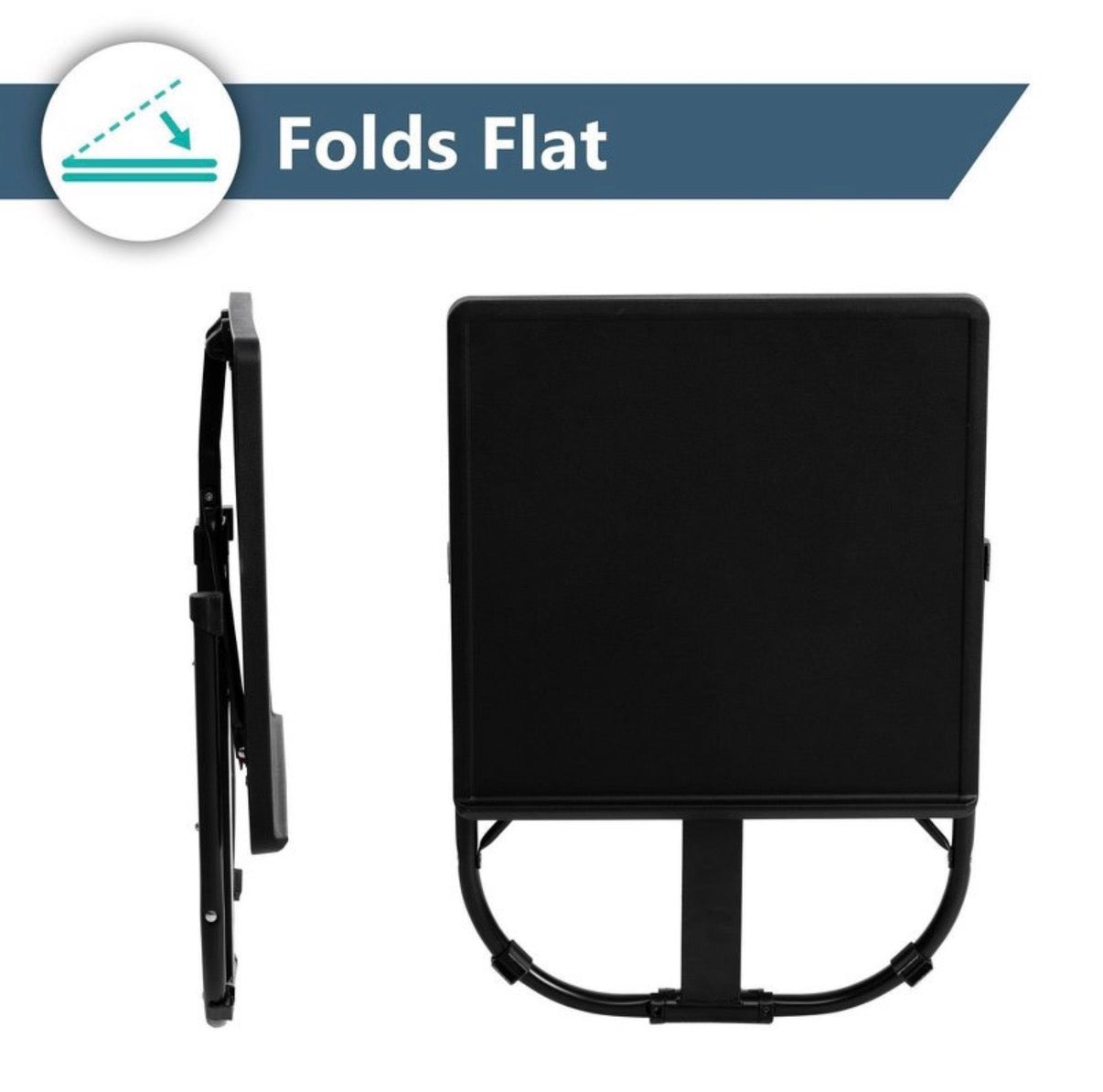 Peakform Adjustable Height Folding Table/Tray (Black (New)