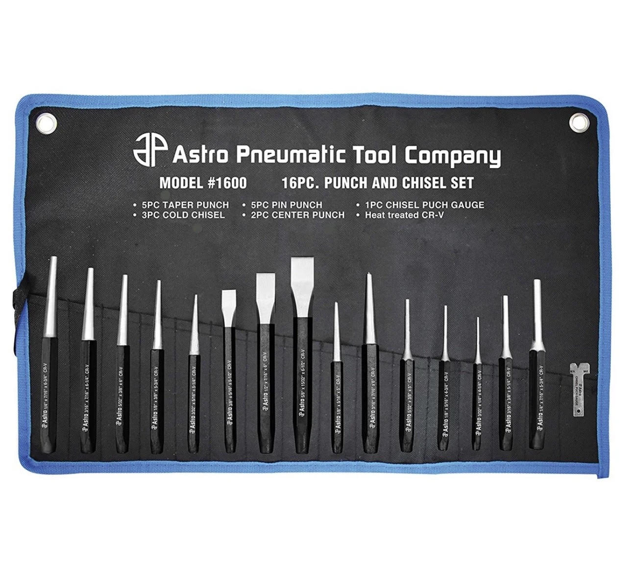 Astro 16-Pc Punch & Chisel Set