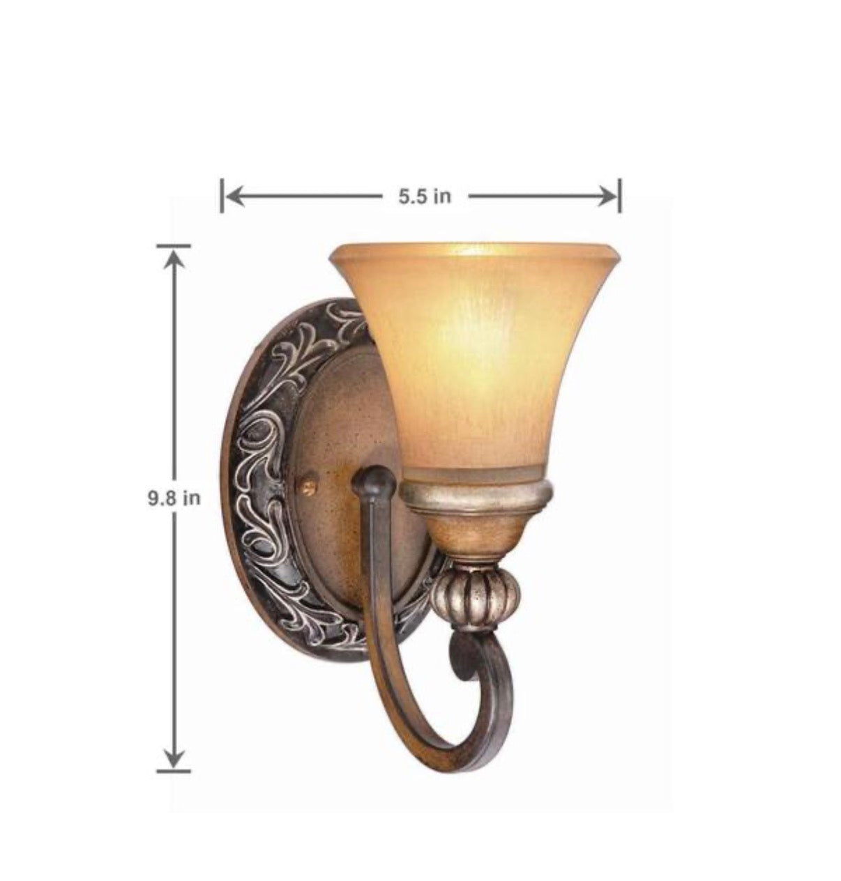 Hampton Bay 1 Light Caffee Patina Sconce