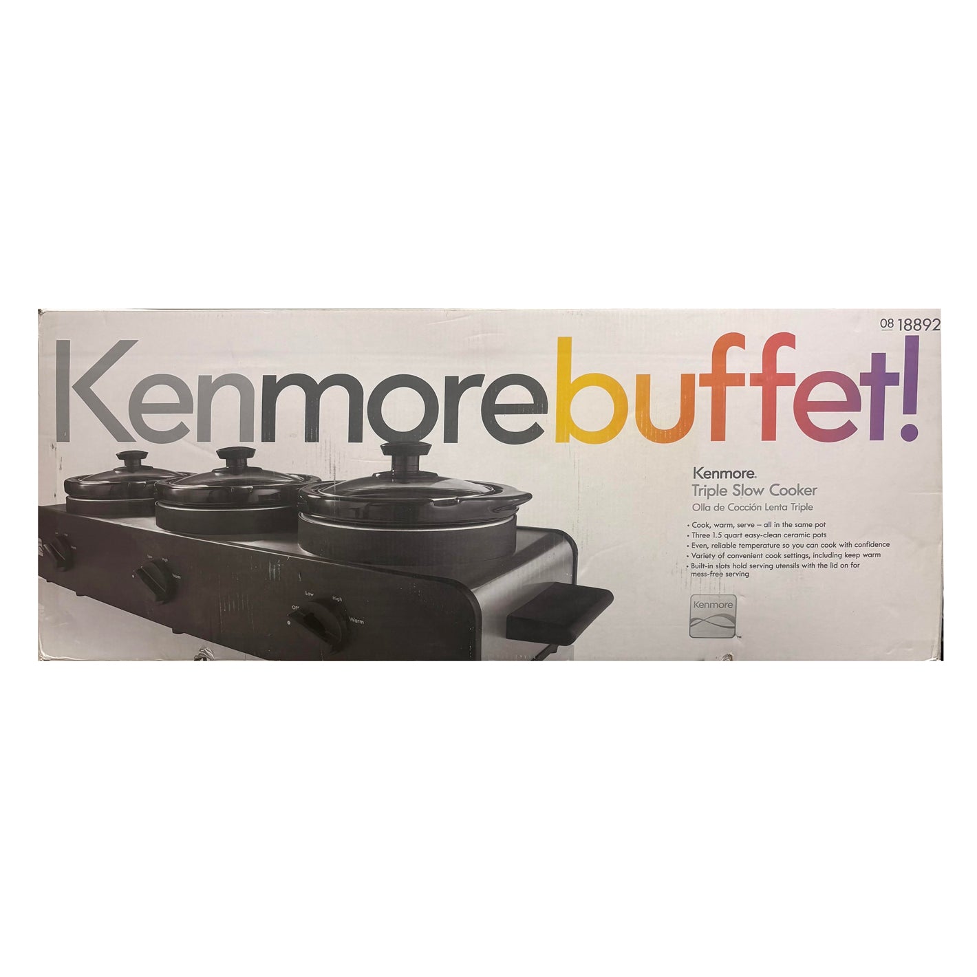 Kenmore Buffet! Triple Slow Cooker