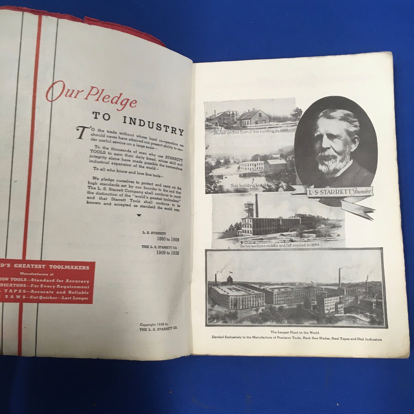 Starrett Tool Catalog 1938