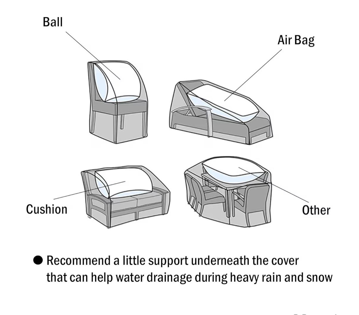 F&J Outdoor Heavy Duty 3 Seater Patio Sofa Cover