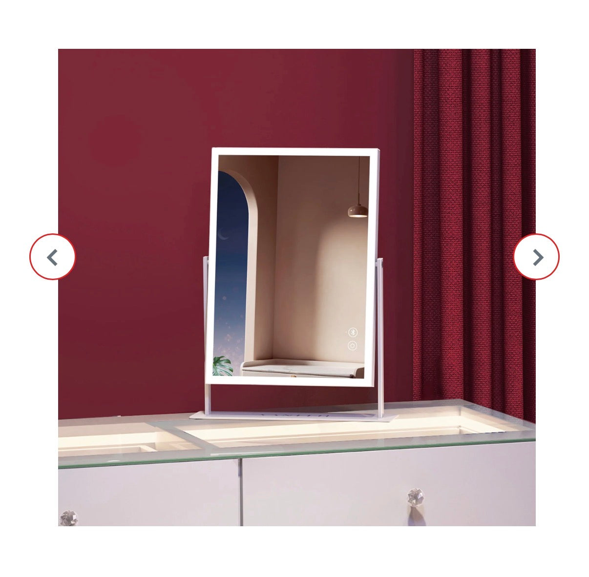 VANITII Hollywood Makeup Mirror 11 Inch X 14 Inch (White) (New in Box)
