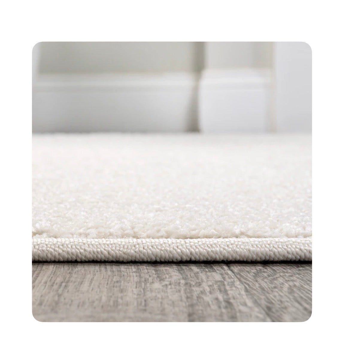 Super Soft Haze 9 Ft X 12 Ft. Loomed Polypropylene Cream Rectangular Indoor Solid Mid Century Modern (New)