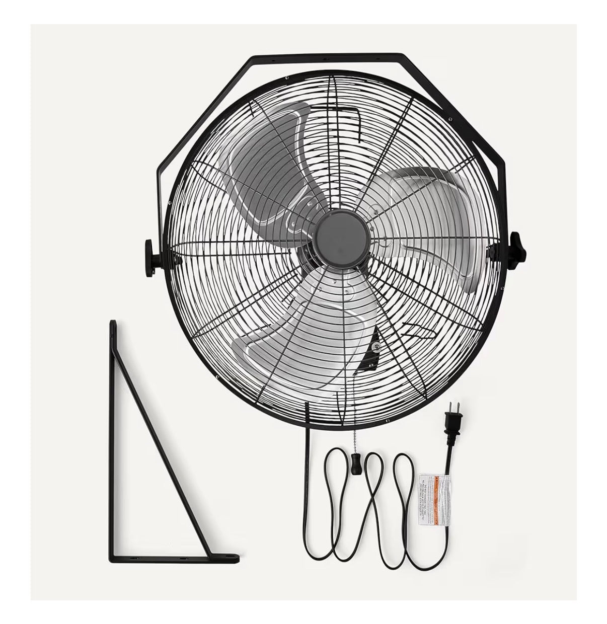 18" Indoor Wall Mounted Industrial Fan with Three Speeds
