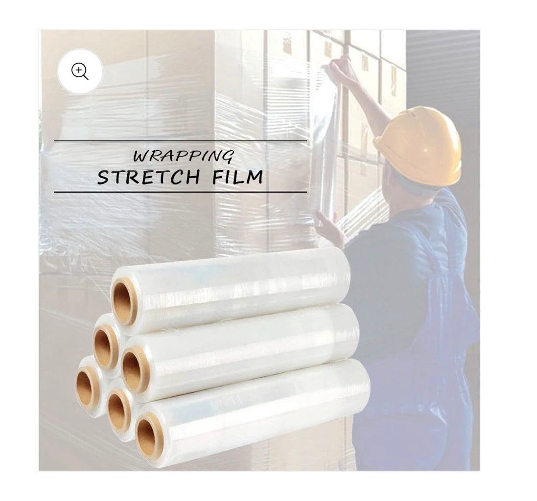 18 Inch X 1500 Ft. Shrink Wrap 80 Gauge Thick Furniture Moving Wrap 4 Pack (New in Box)