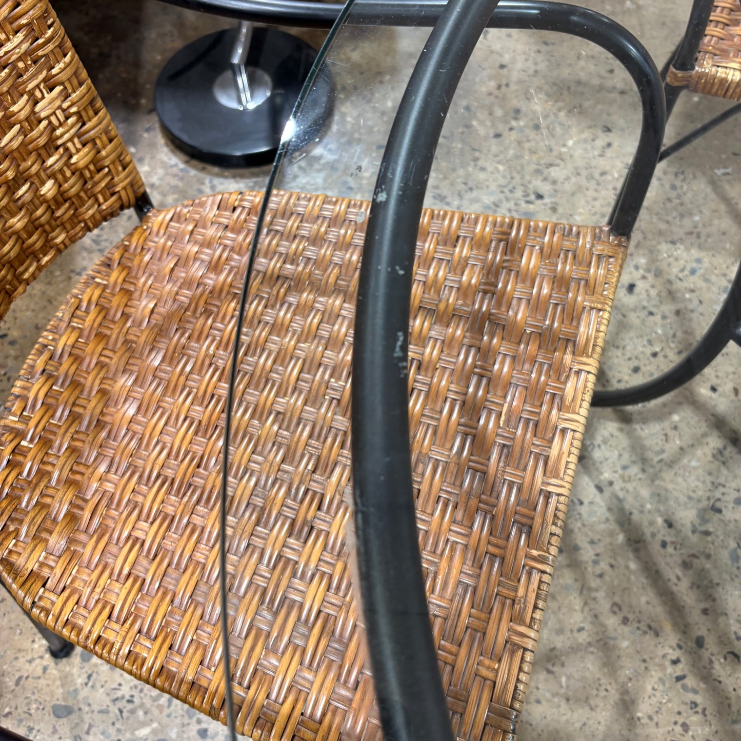 Glass Top Table w/ 4 Chairs
