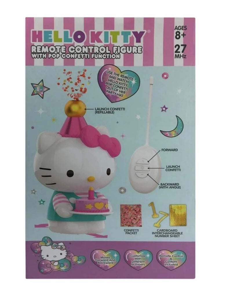 Hello Kitty Remote Control Figure with Pop Confetti Function