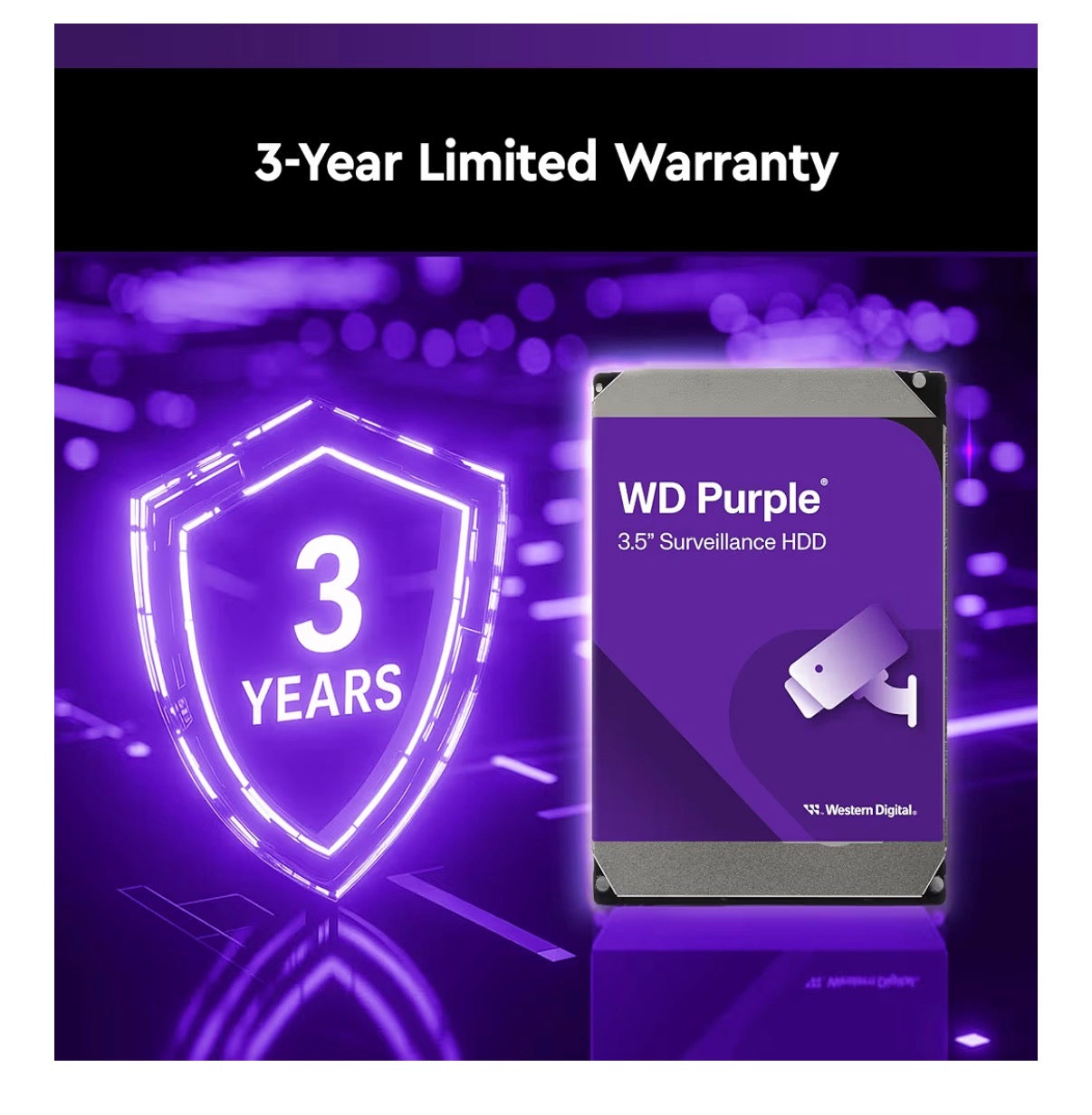 Western Digital 4 TB WD Purple Surveillance Internal Hard Drive HDD SATA 6Gb/s 256 MB Cache, 3.5 Inch (New in Package)