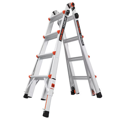 Little Giant Ladders Leveler M17 with Leg Levelers 18-ft Reach Type 1A - 300 lbs. Load Capacity Telescoping Multi-Position Ladder