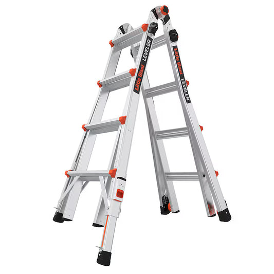 Little Giant Ladders Leveler M17 with Leg Levelers 18-ft Reach Type 1A - 300 lbs. Load Capacity Telescoping Multi-Position Ladder