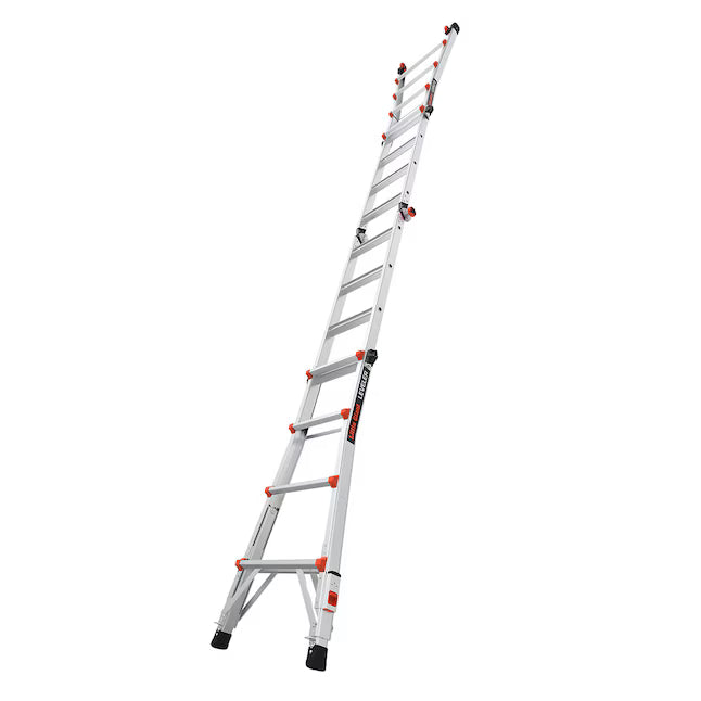 Little Giant Ladders Leveler M17 with Leg Levelers 18-ft Reach Type 1A - 300 lbs. Load Capacity Telescoping Multi-Position Ladder