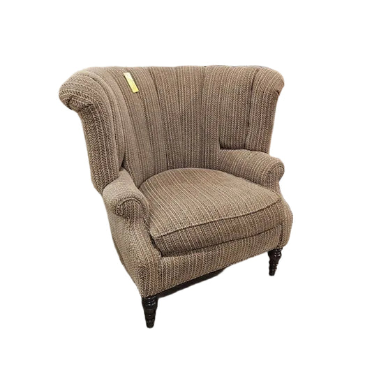 Traditional Upholstered Wingback Armchair