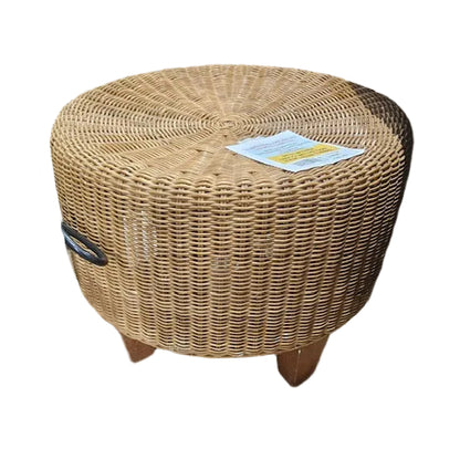 1950s Wicker Footstool
