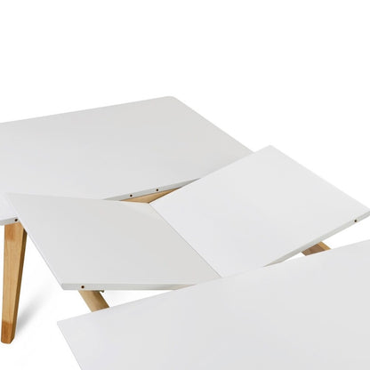 Handy Living White Expandable Dining Table
