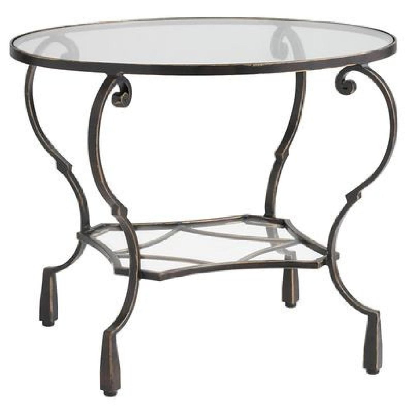 Pier 1 Chasca Glass & Iron End Tables