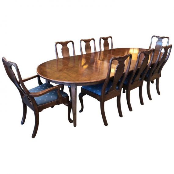 Teak Extension Dining Table Set