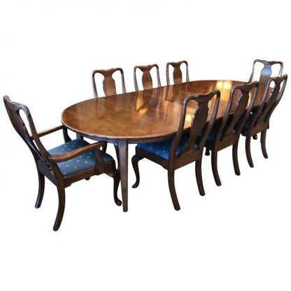 Teak Extension Dining Table Set